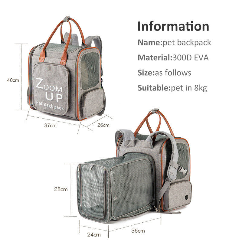 PU Expandable Pet Bag