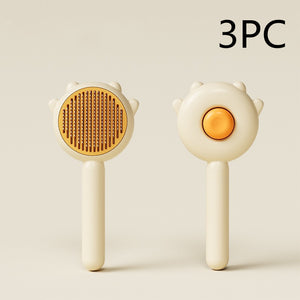 3-in-1 Pet Grooming Brush for Massage, Hair Removal & Cleaning