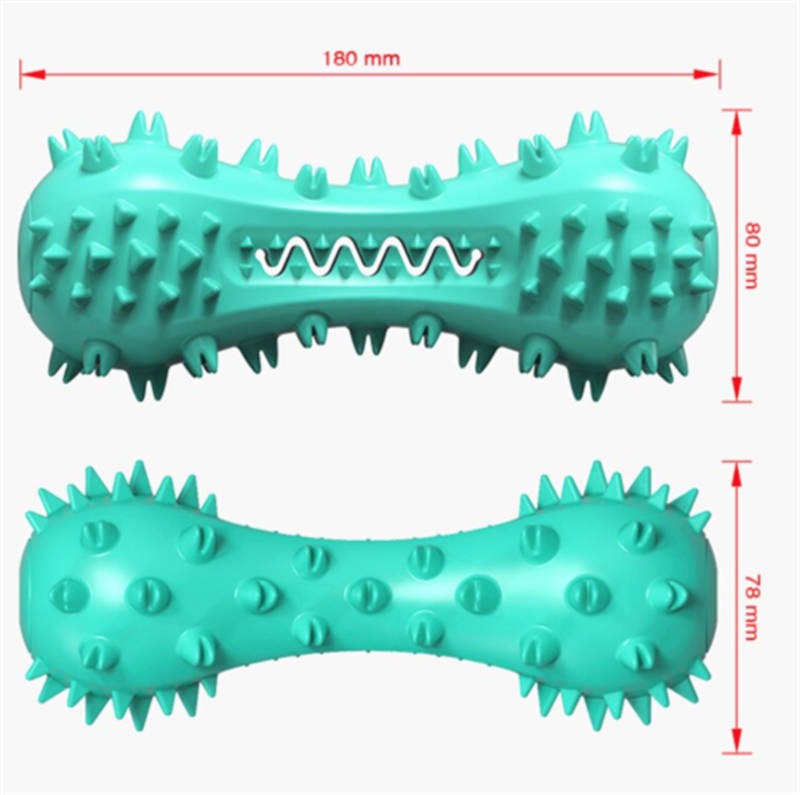 Tough Rubber Pet Toy for Dental Cleaning and Aggressive Chewers