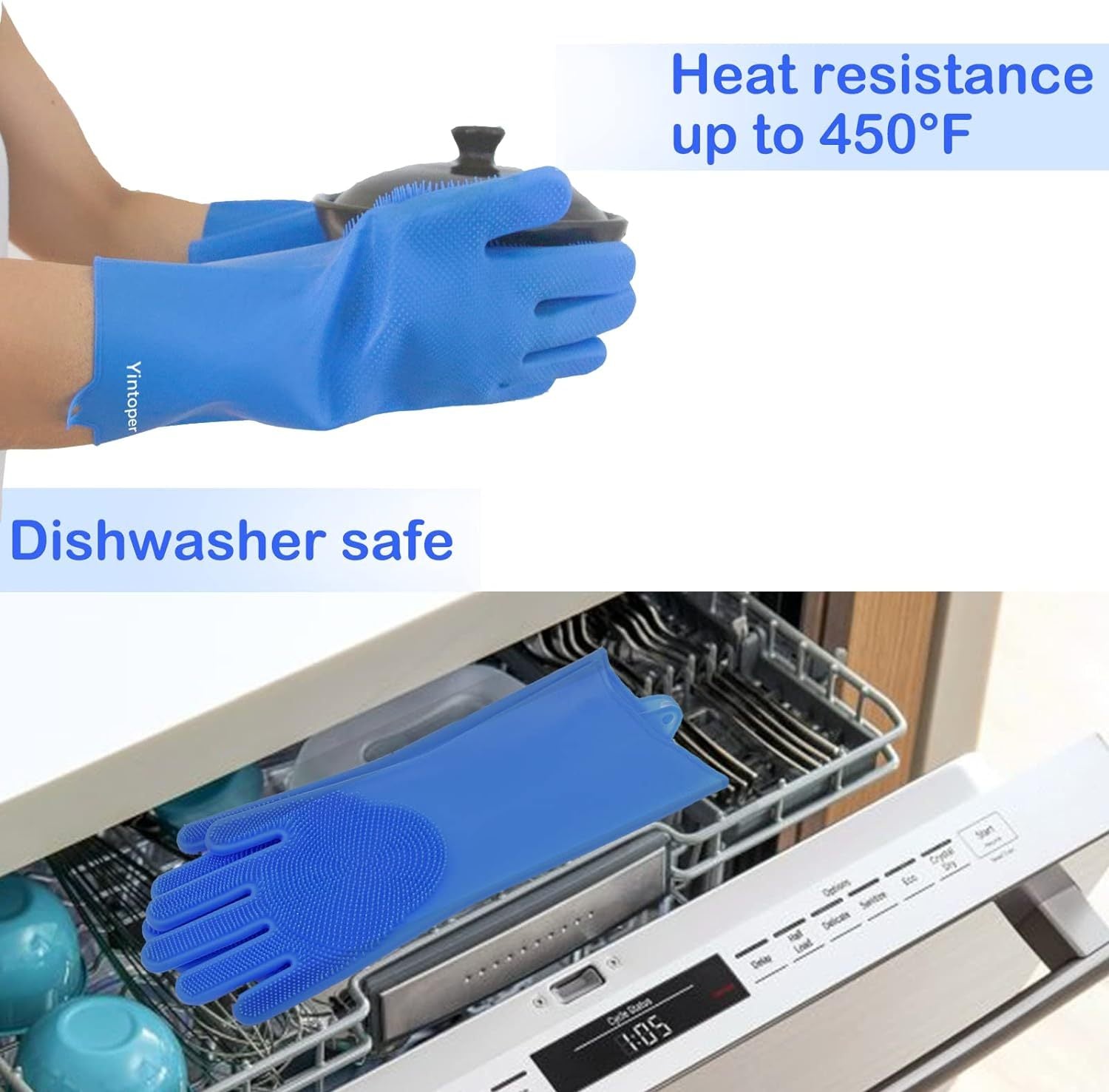 Durable Pet Bathing Gloves