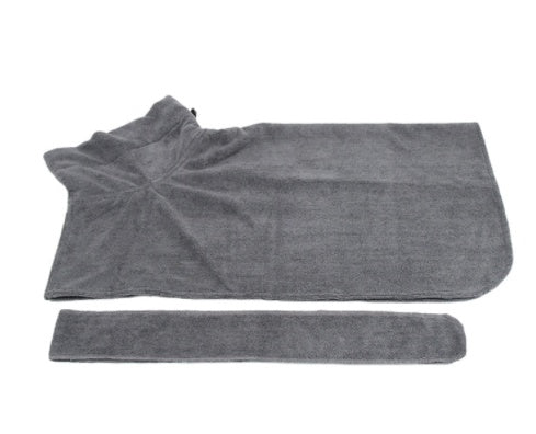 Quick-Dry Dog Towel Robe With Ultra-Absorbent Microfiber