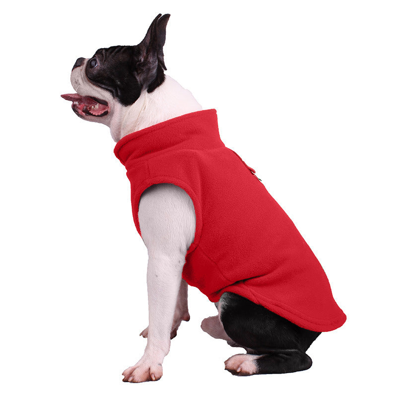 Dog Solid Color Fleece Singlet