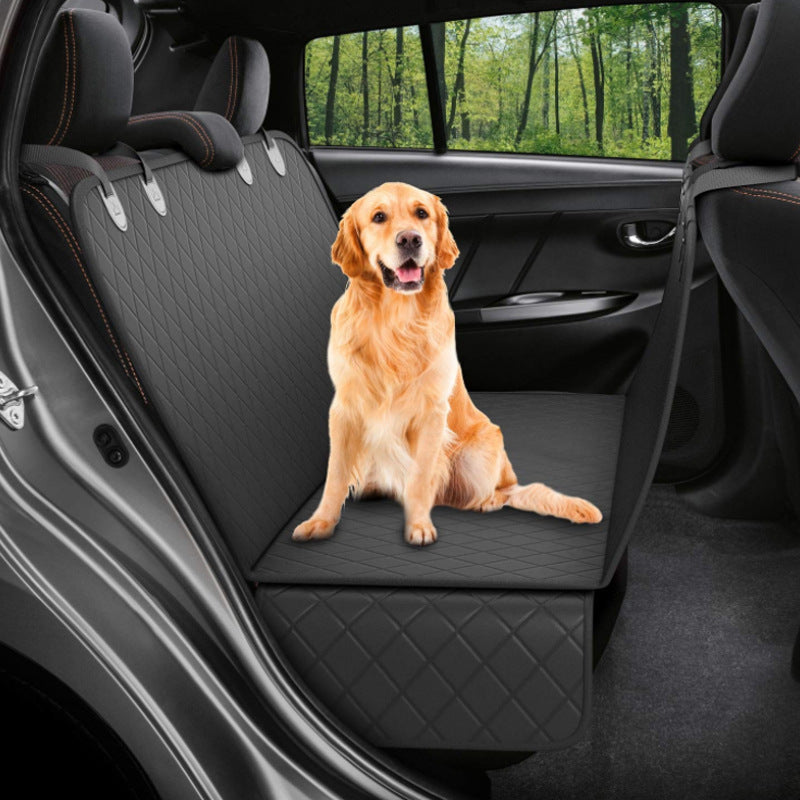 Waterproof Dog Car Seat Cover with Mesh Window