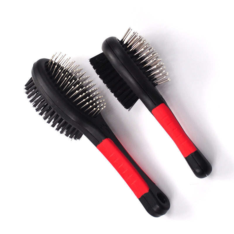 Double-sided pet knot comb