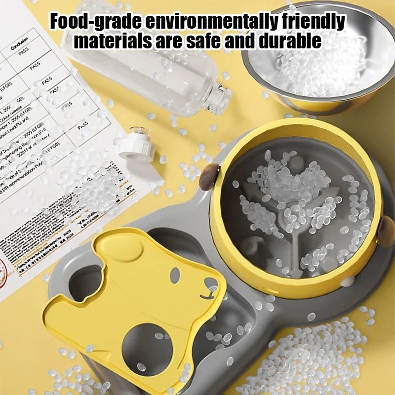 Pet Feeder Bowl Water Bottle Set