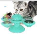 Cat Rotating Windmill Toy – Interactive Spinning Teaser  Suction Cup