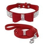 Rhinestone Bling Dog Collar Leash