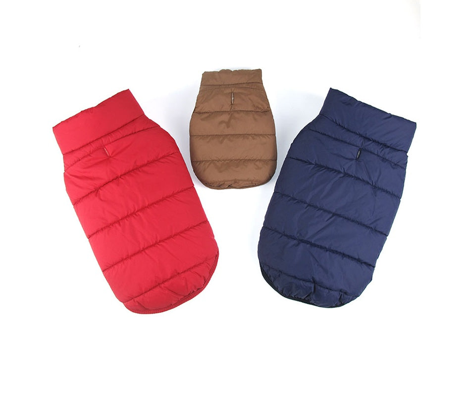 padded winter dog vest-dog fashion winter wear-teddy dog vest