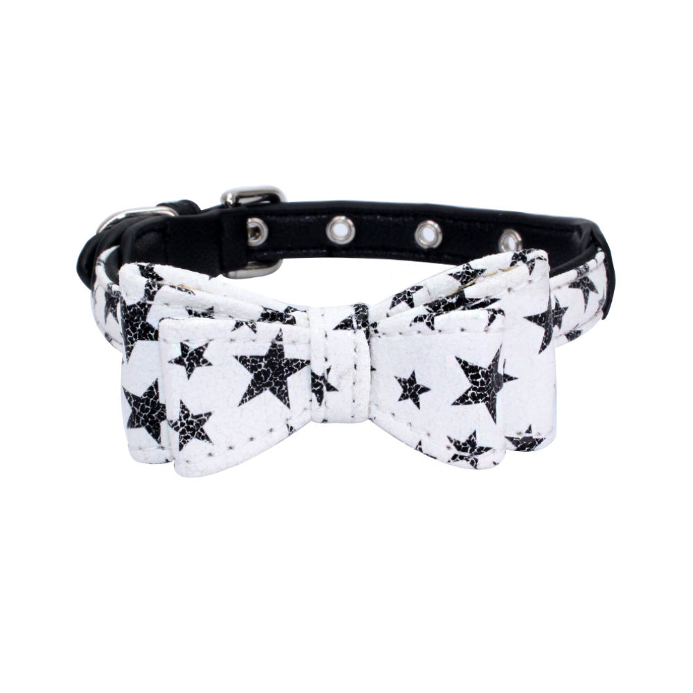 Pet leather collar