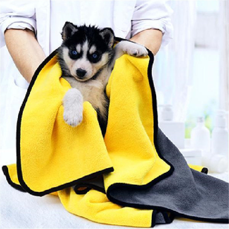 Pet Absorbent Bath Towel – Quick Dry, Soft & Washable