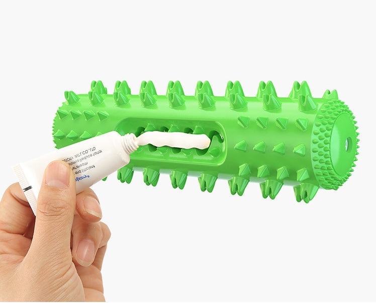 Durable Dog Teething Stick, Squeaky Chew Toy And Toothbrush