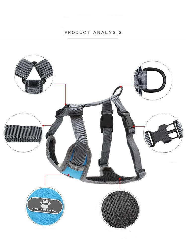 Dog Traction Explosion-Proof Chest Vest