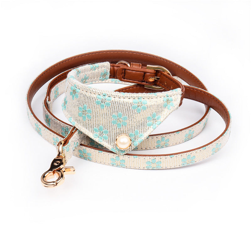 Pattern Dog Bow Collar