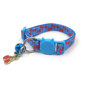 Pet Cat Print Bell Collar