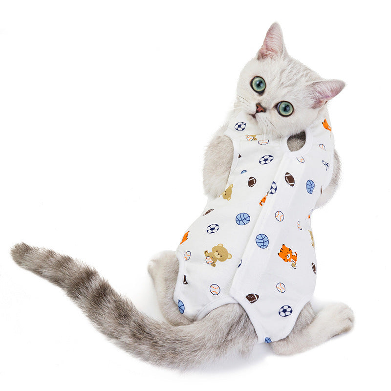 Anti-Licking Cat Summer Clothes