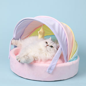 Rainbow Soft Cat Bed