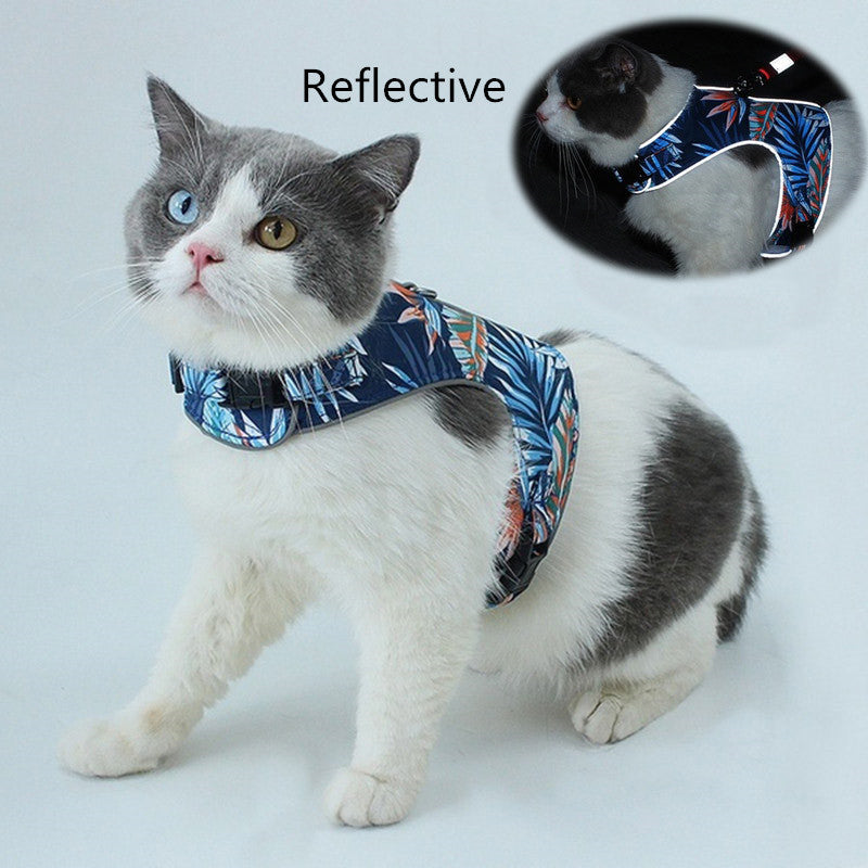 Reflective anti-stroke cat walking rope