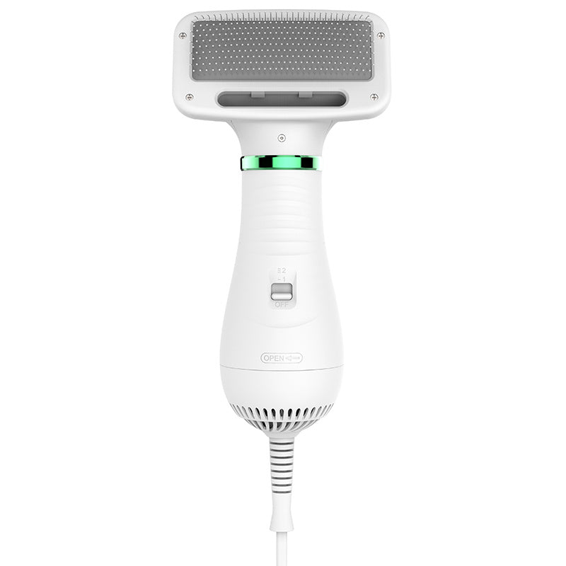 Pet hair dryer brush