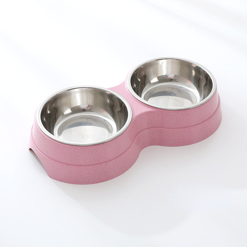 Stainless Steel Double Pet Bowls For Feeding