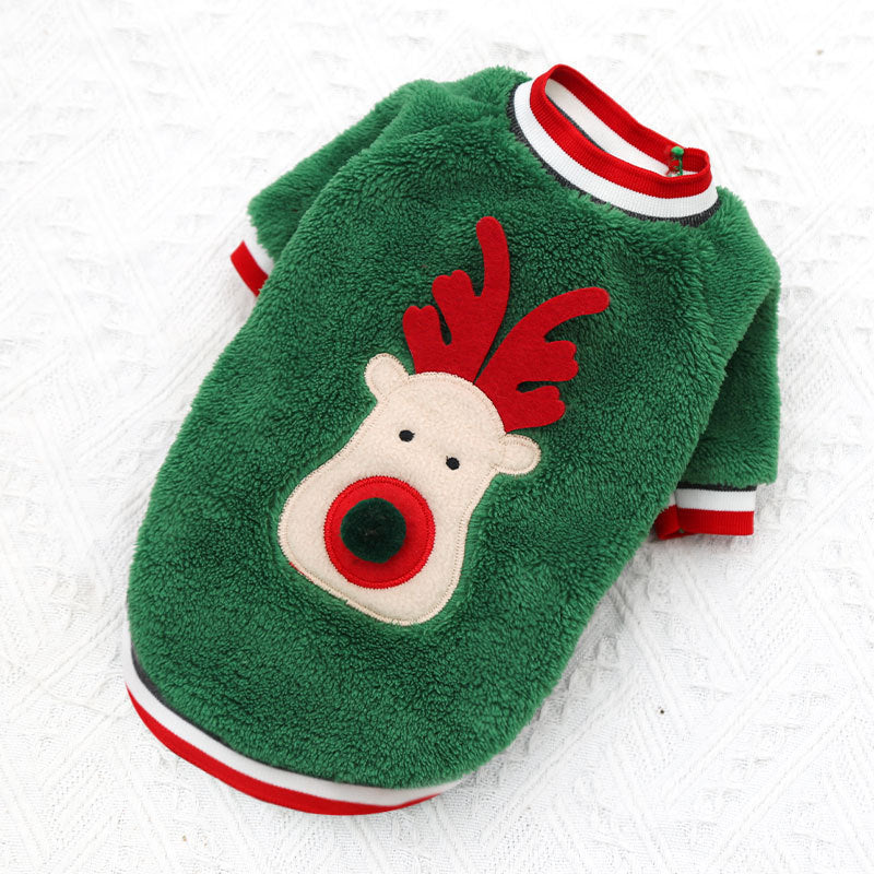 Coral Fleece Dog Sweater – Soft & Warm Winter Pet Outfit