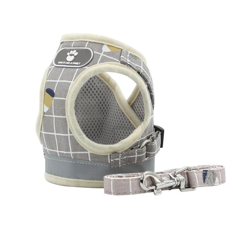 Breathable Mesh Dog Harness Leash