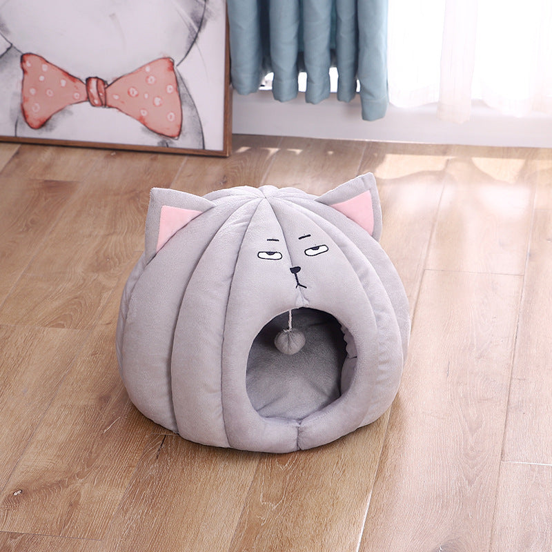 Enclosed cat litter nest