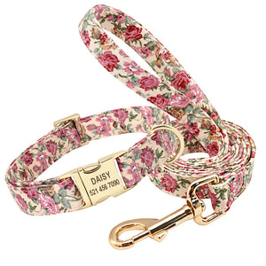 Dog lettering collar Leash