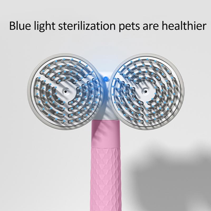 3-in-1 Self-Cleaning Pet Brush with Negative Ion Technology