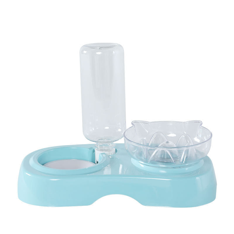 Transparent plastic feeding drinking bowl