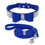 Rhinestone Bling Dog Collar Leash