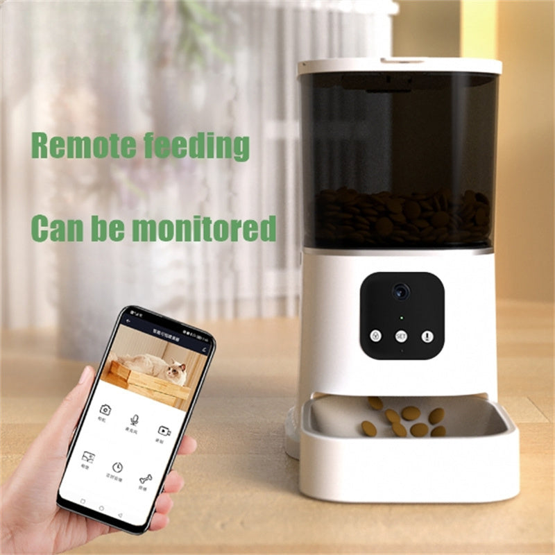 Smart WiFi Pet Feeder with App Control And Voice Recorder