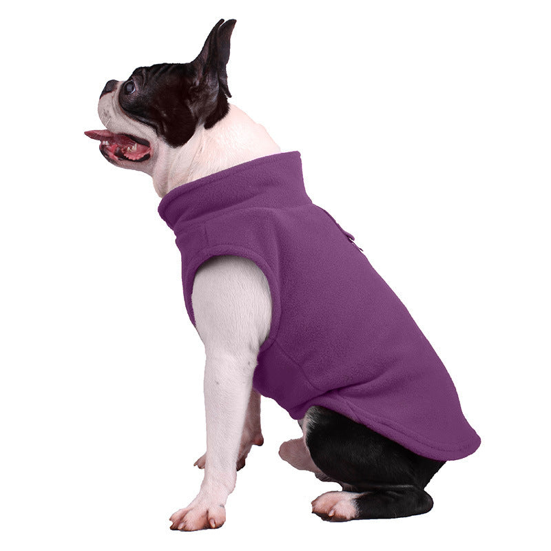 Dog Solid Color Fleece Singlet