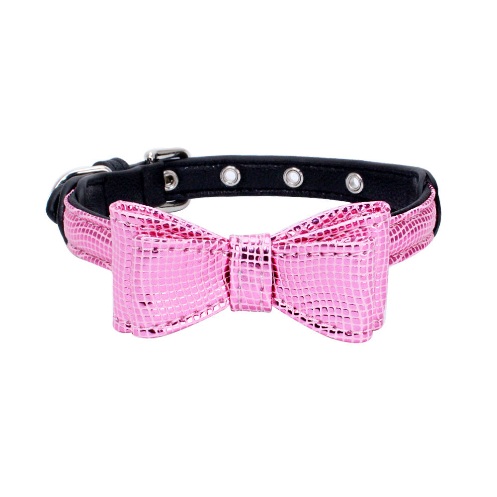 Pet leather collar