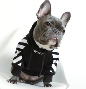 Pet fashion three-stripe dog sweater
