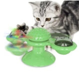 Cat Rotating Windmill Toy – Interactive Spinning Teaser  Suction Cup