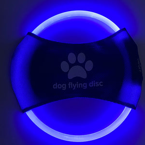 Glow in the Dark Pet Frisbee - Interactive Light-Up Toy for Outdoor Games