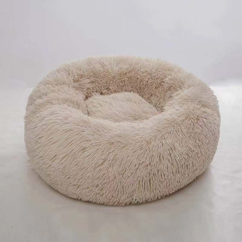 Pet Washable Round plush kennel