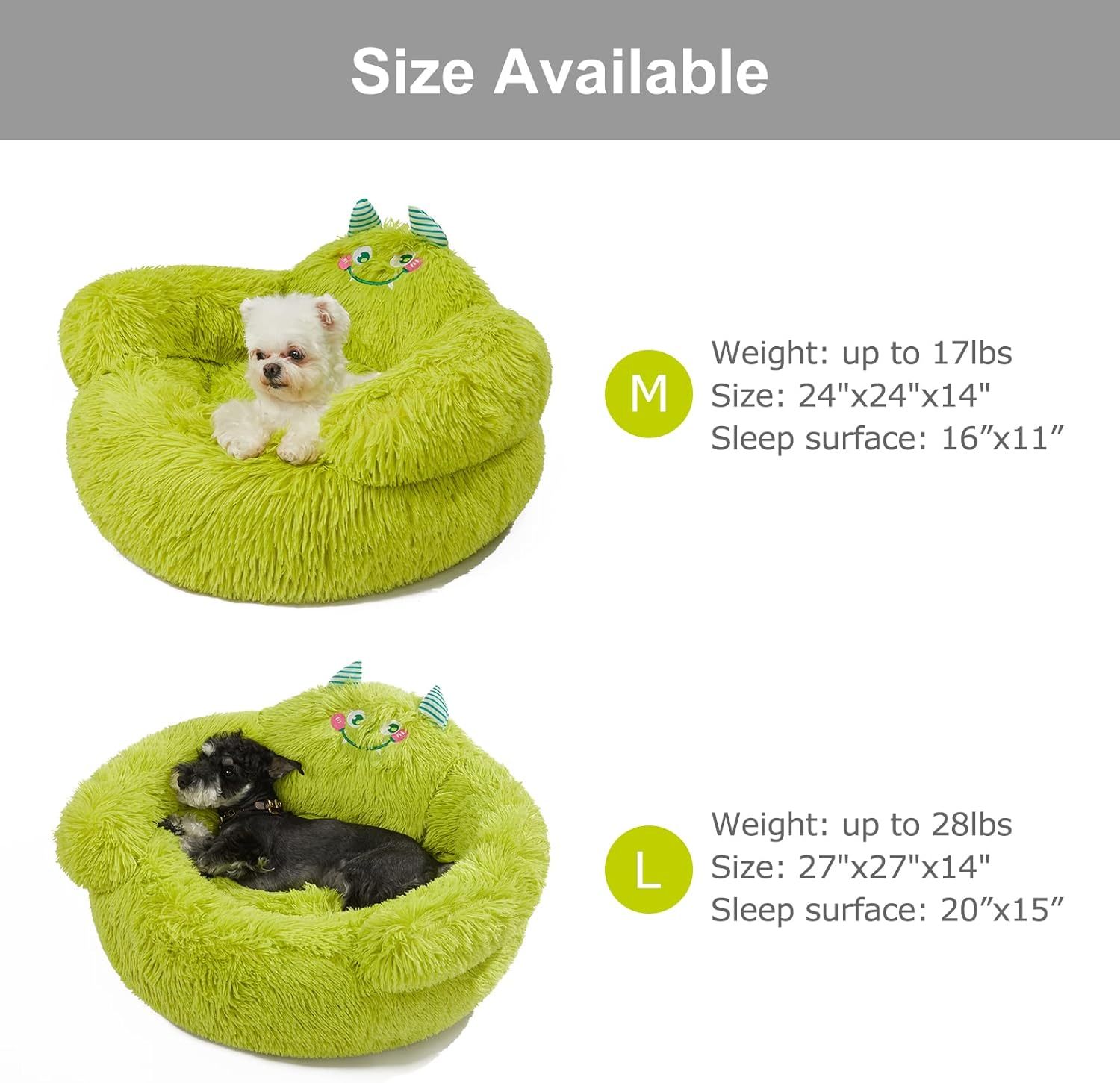 Cute Calming Dog Bed
