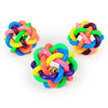 Dog Colorful bell woven ball toy