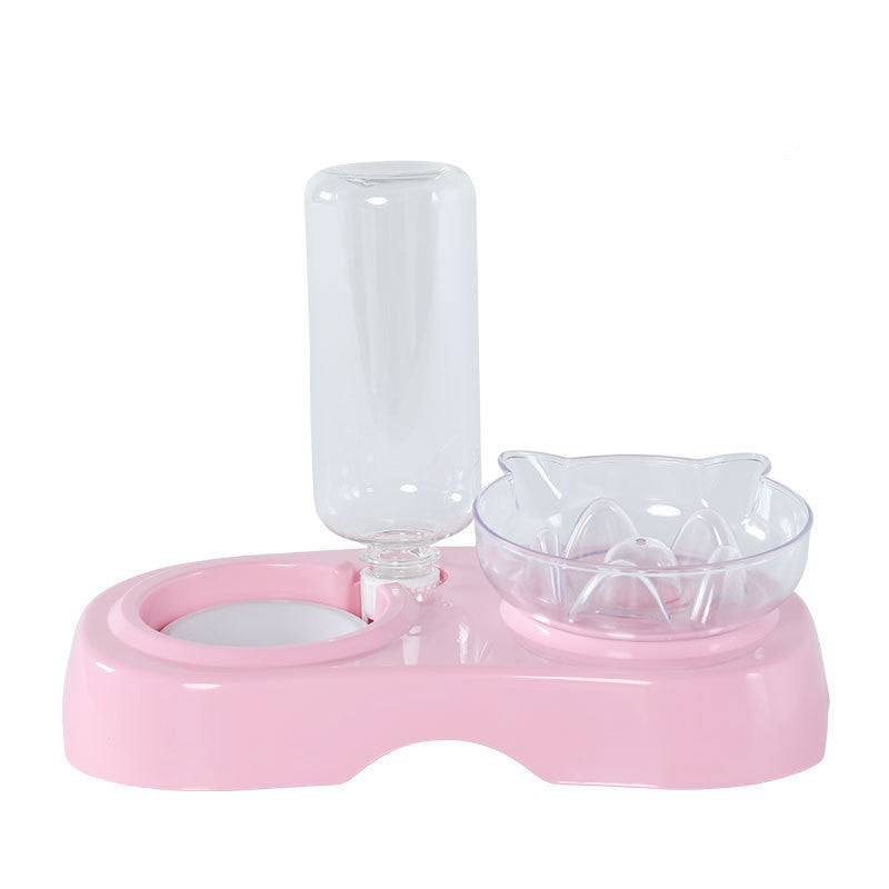 Transparent plastic feeding drinking bowl
