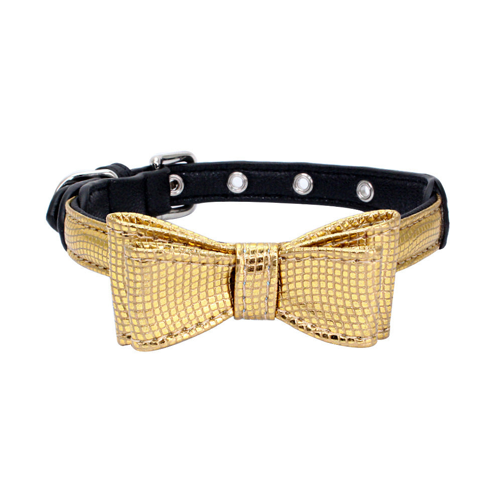 Pet leather collar