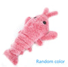Electric Jumping Shrimp Plush Pet Toy
