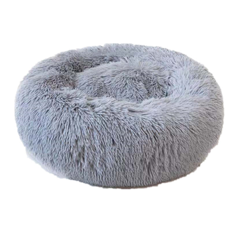 Pet Washable Round plush kennel