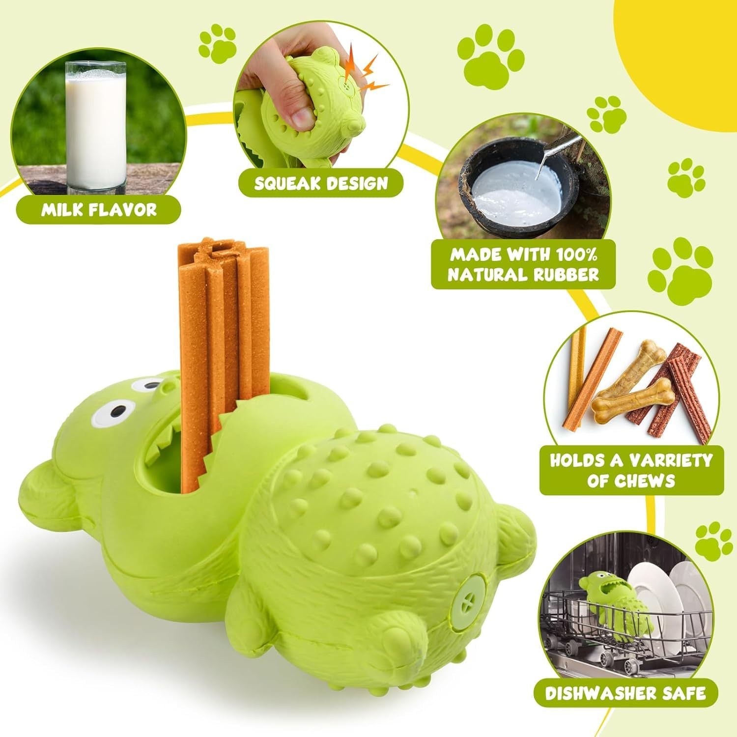 Dog Rubber Squeaky Toy