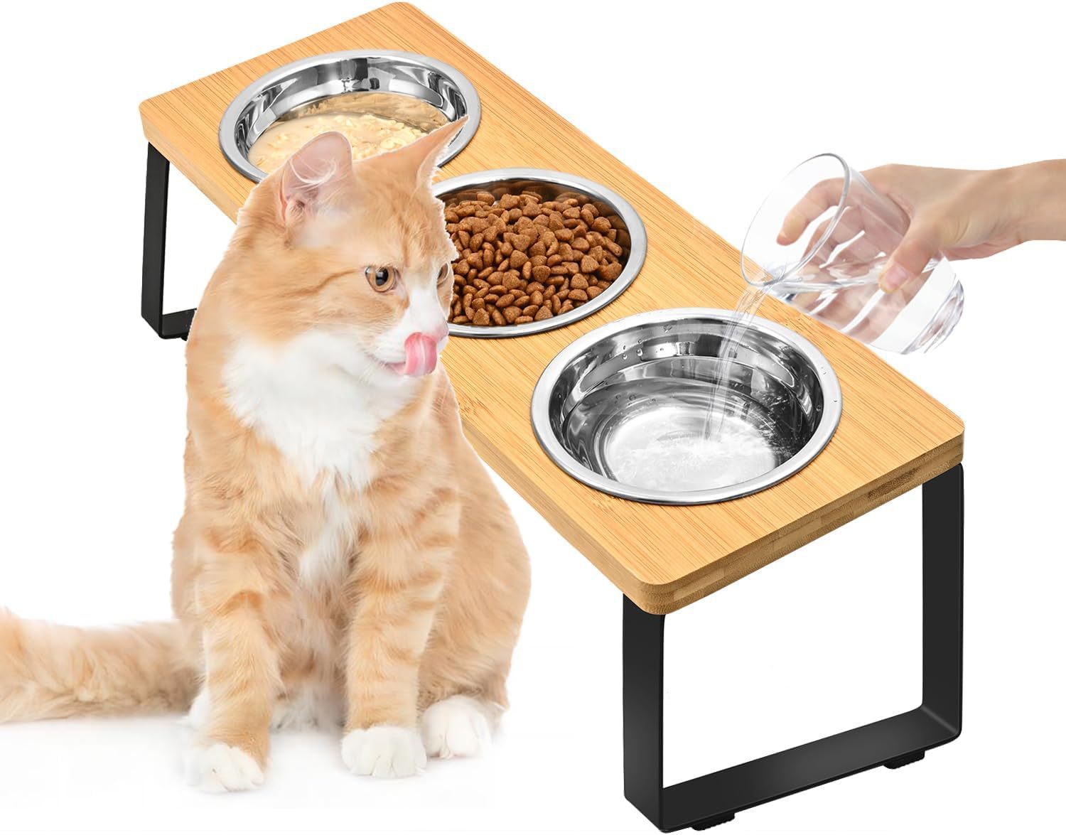 Pet Iron Rack Feeding Bowl