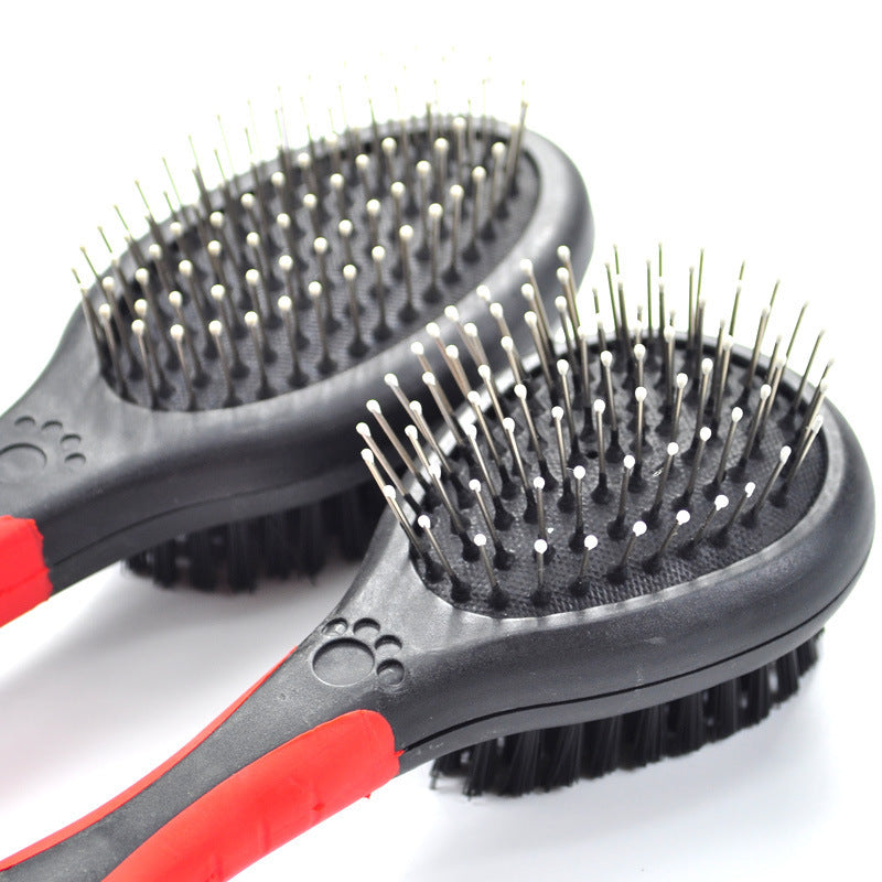 Double-sided pet knot comb