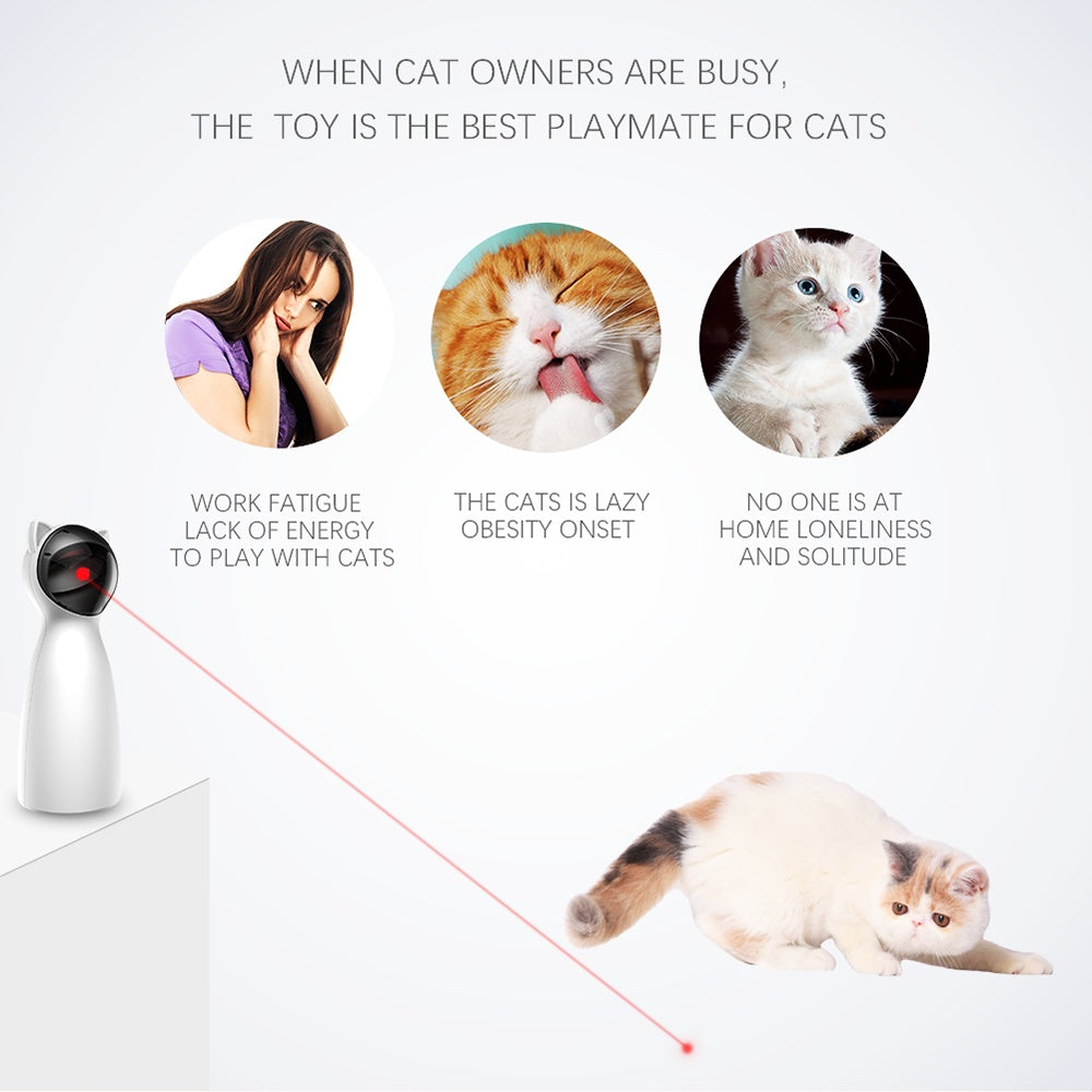 Creative Cat LED Laser Toy –  Light Pointer for Cats & Kittens