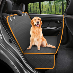 Waterproof Dog Car Seat Cover with Mesh Window