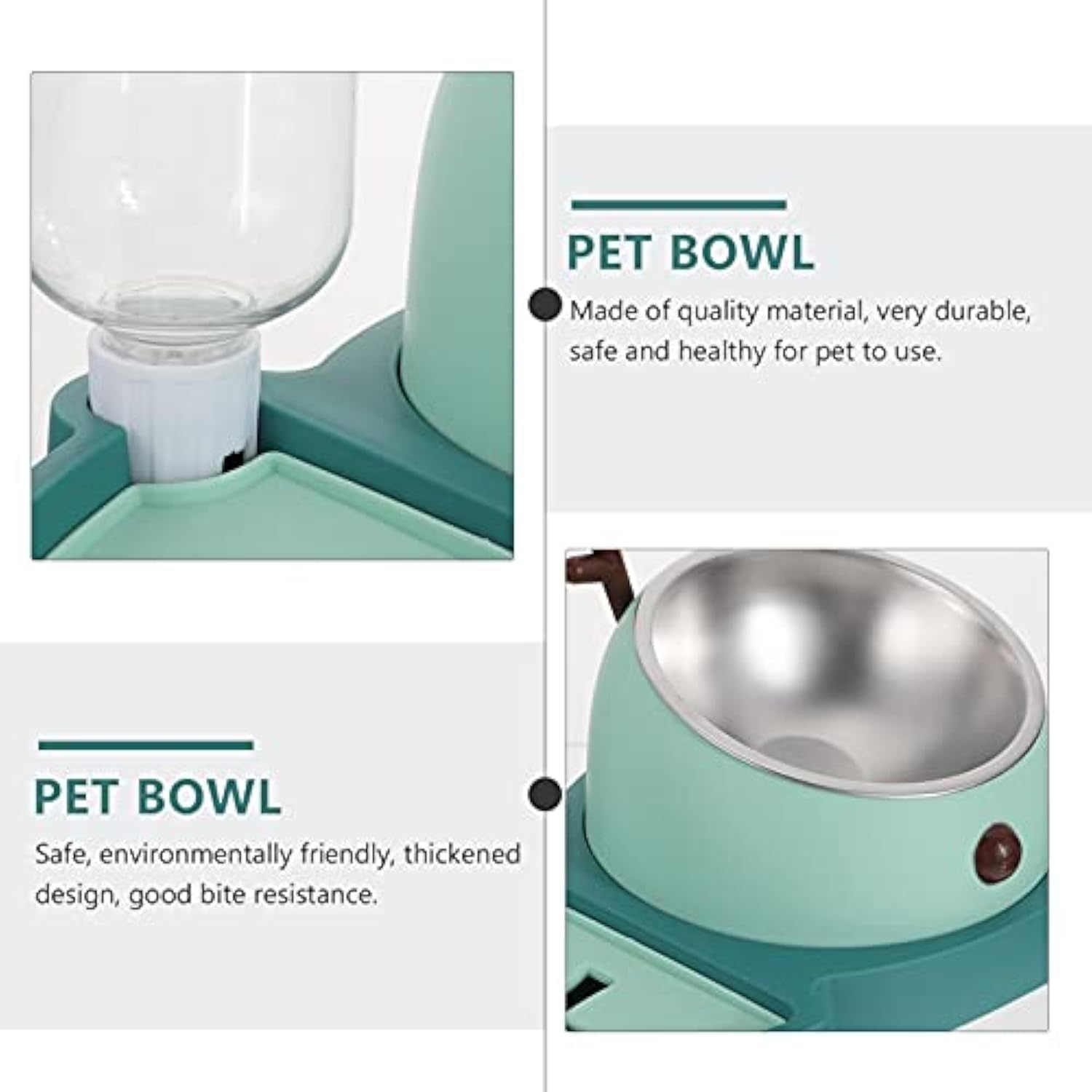 Pet Detachable Water Tray Feeding Bowl