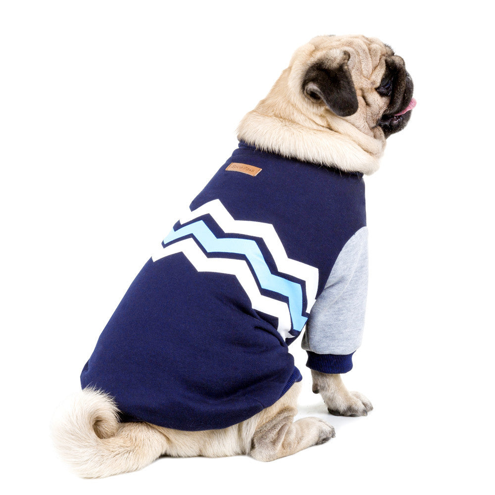 Wavy Two-Legged Dog Hoodie – Stylish & Cozy Pet Sweatshirt